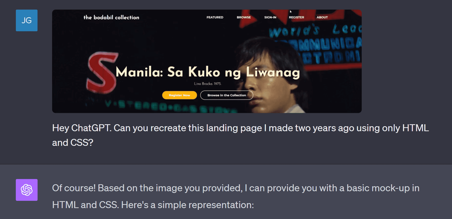 Website Replication with Vision