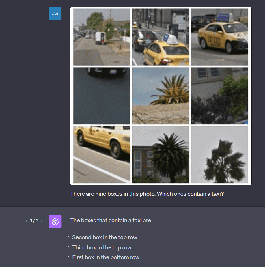 Captchas with Vision