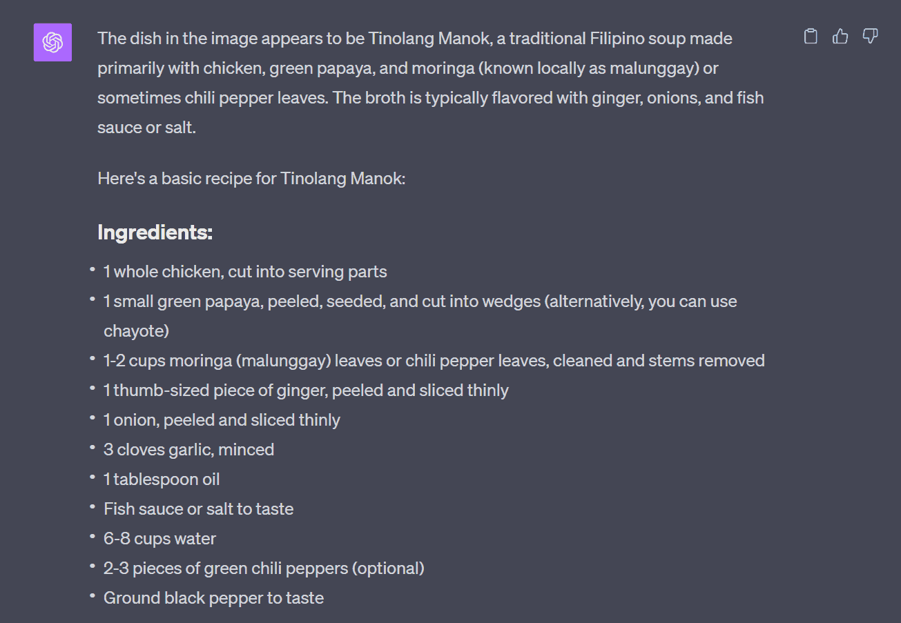 Recipes with Vision