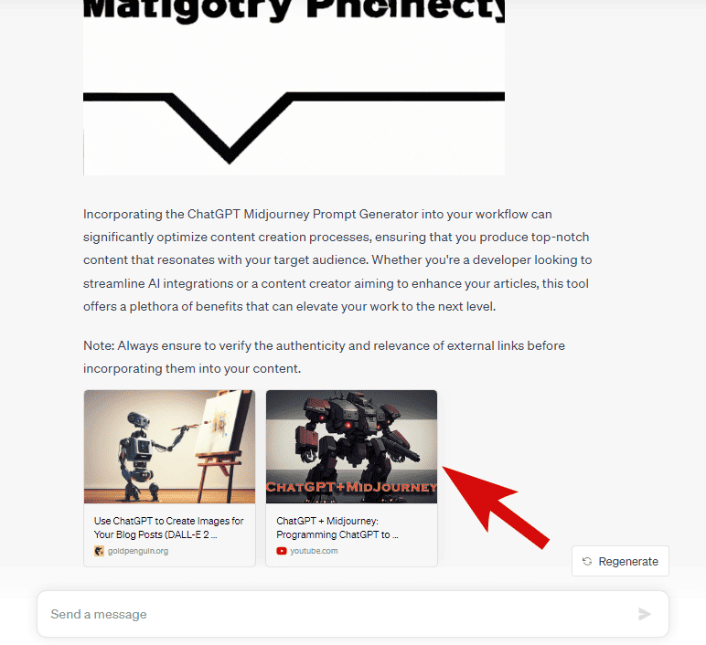 add YouTube links using ChatGPT
