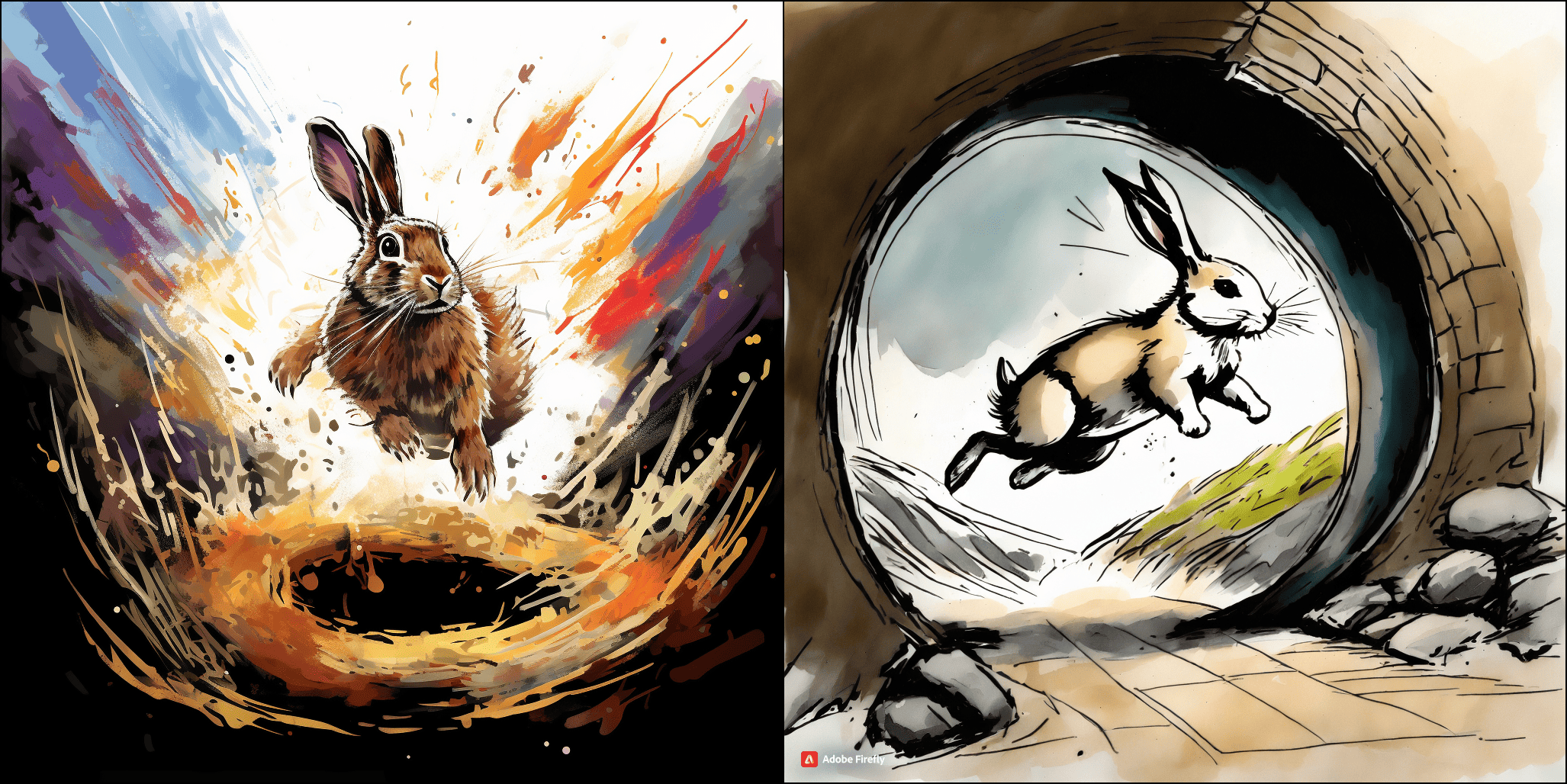 Adobe Firefly vs. Midjourney: Sketches