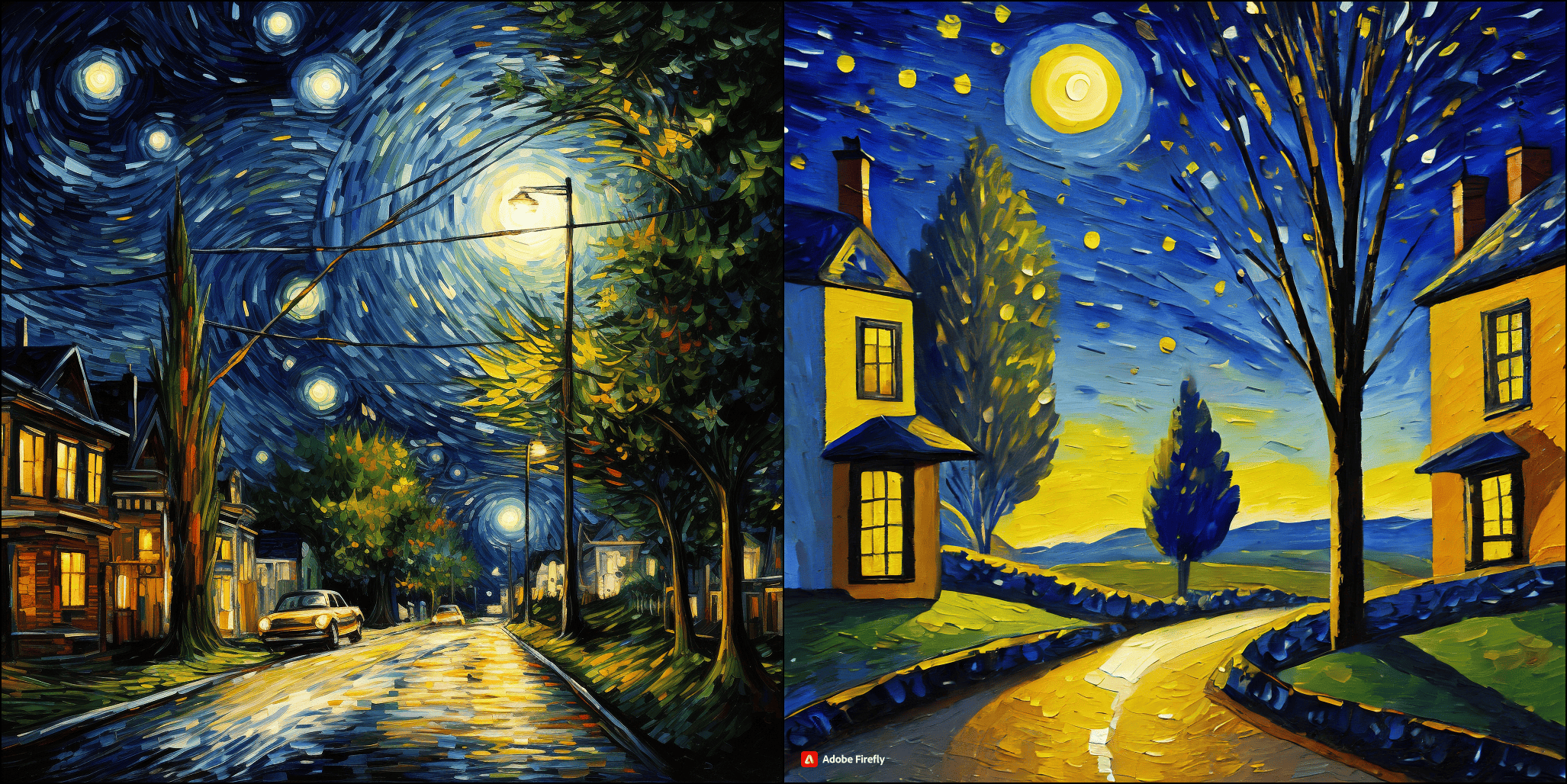 Adobe Firefly vs. Midjourney: Pastiche