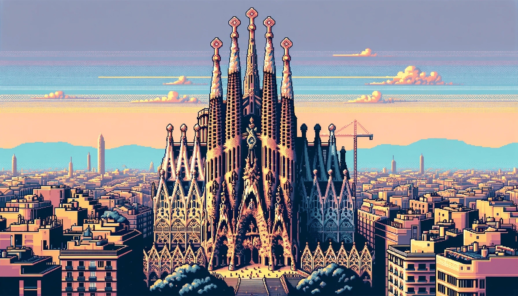 DALL-E 3's La Sagrada Familia