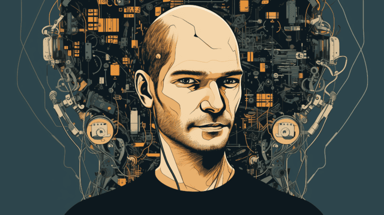 Photo of Ilya Sutskever, generated with AI