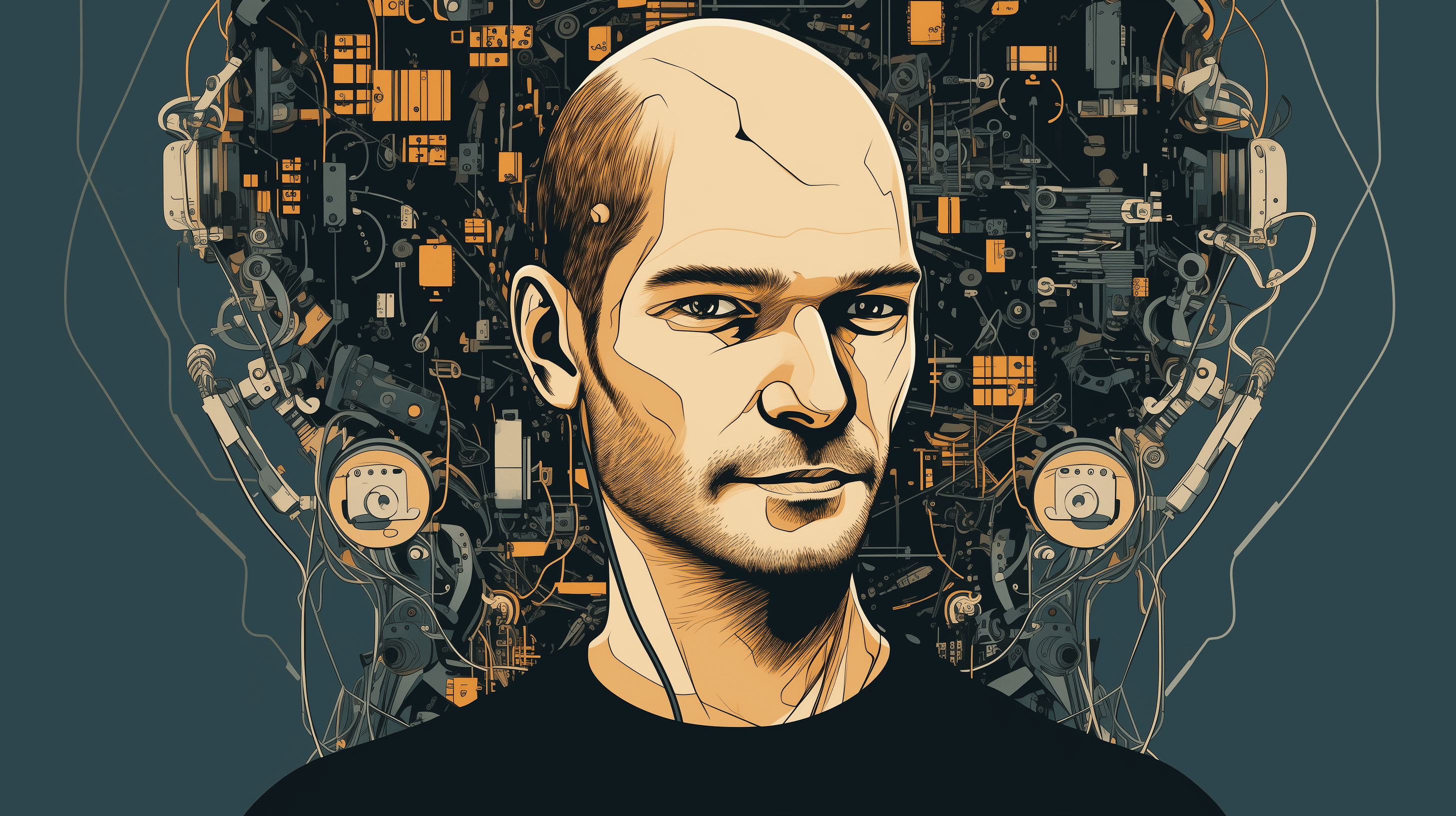 Photo of Ilya Sutskever, generated with AI