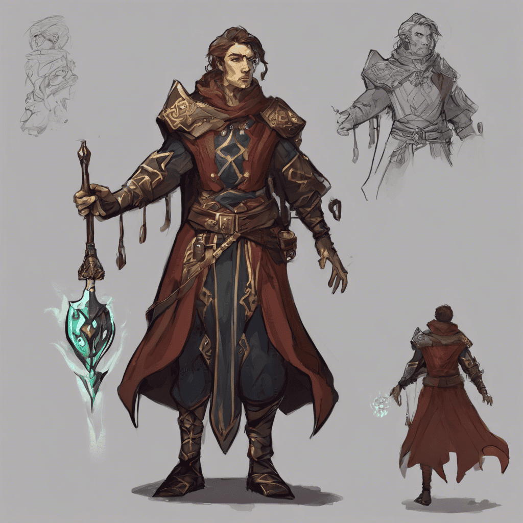 Battlemage Character Design: Stable Diffusion
