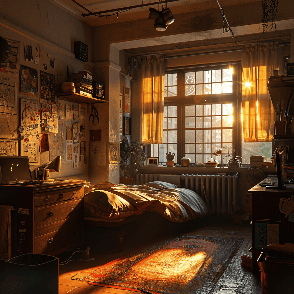 Dorm Room: Midjourney