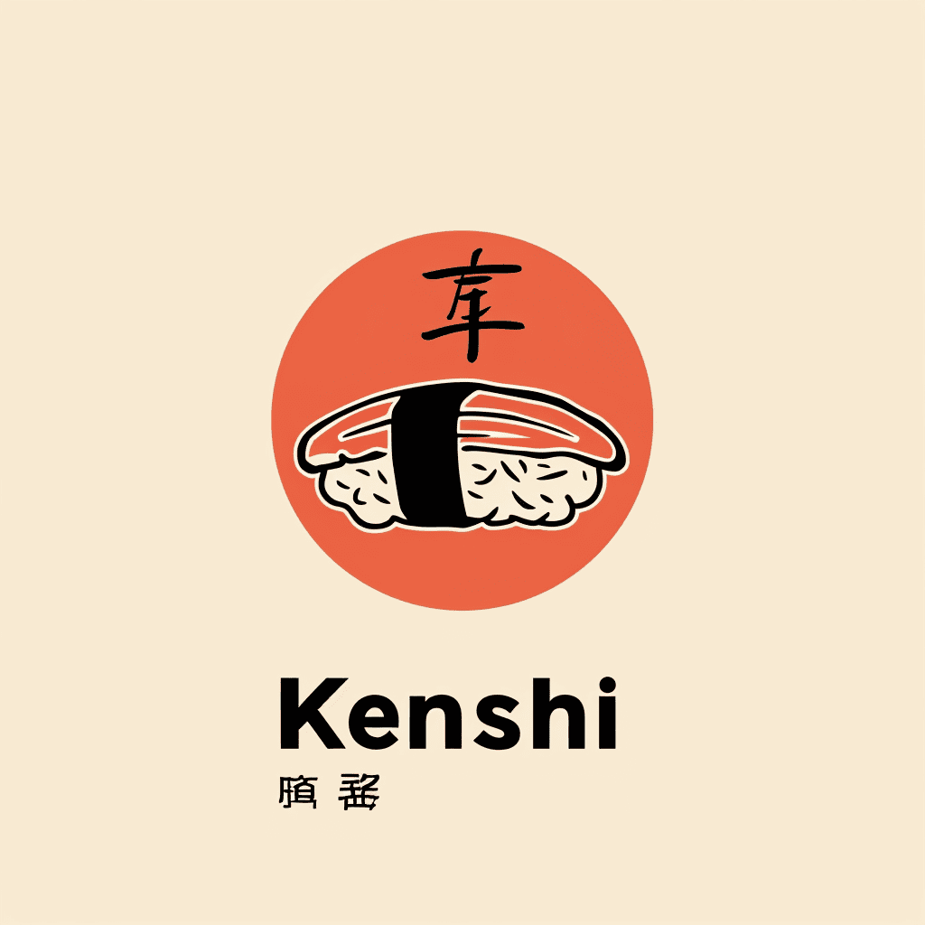 Midjourney V6 Logo: Sushi Restaurant