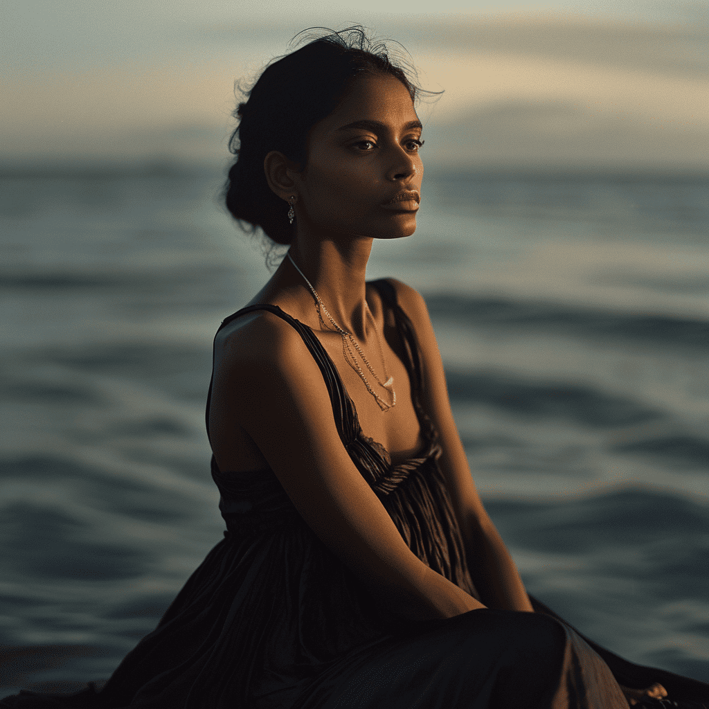Midjourney V6 Portrait: Wolfgang Tillmans-inspired photography of a young woman