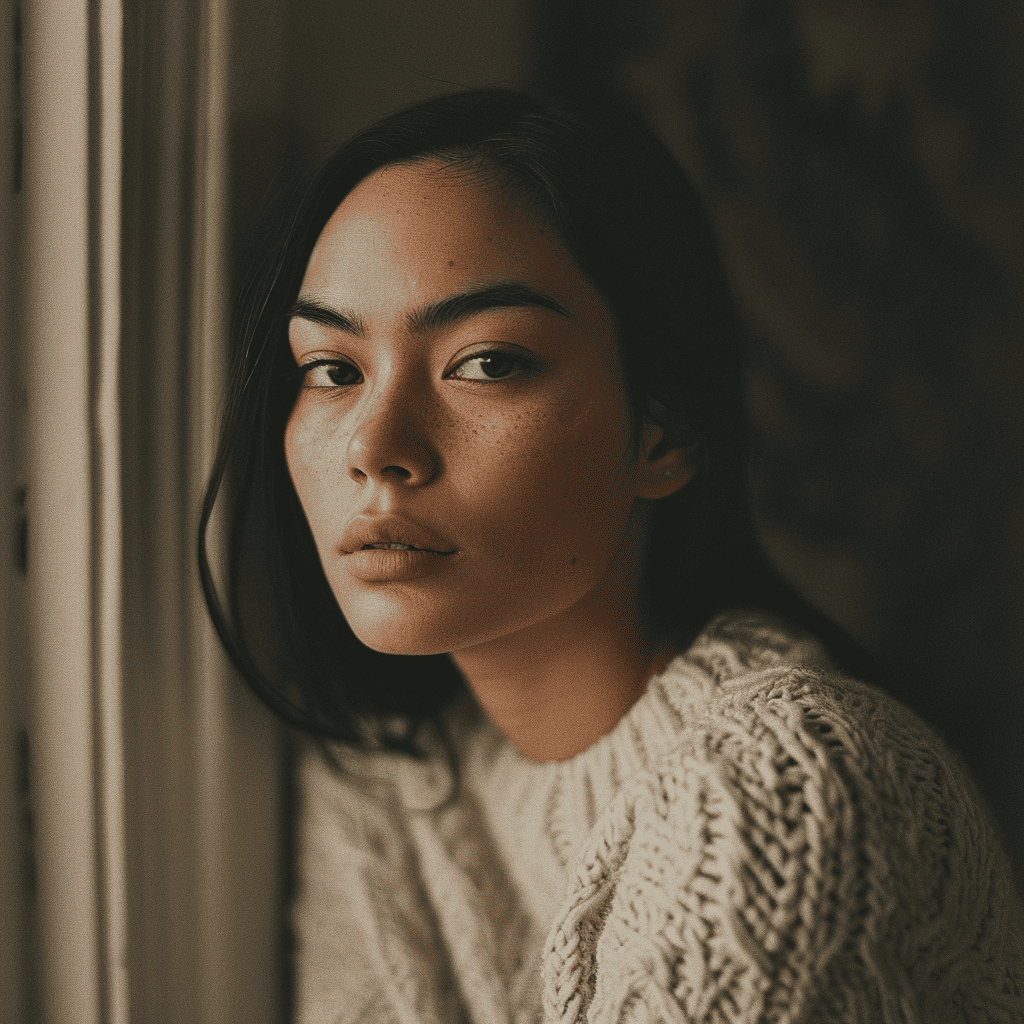 Midjourney V6 Portrait: Real photography, indoor
