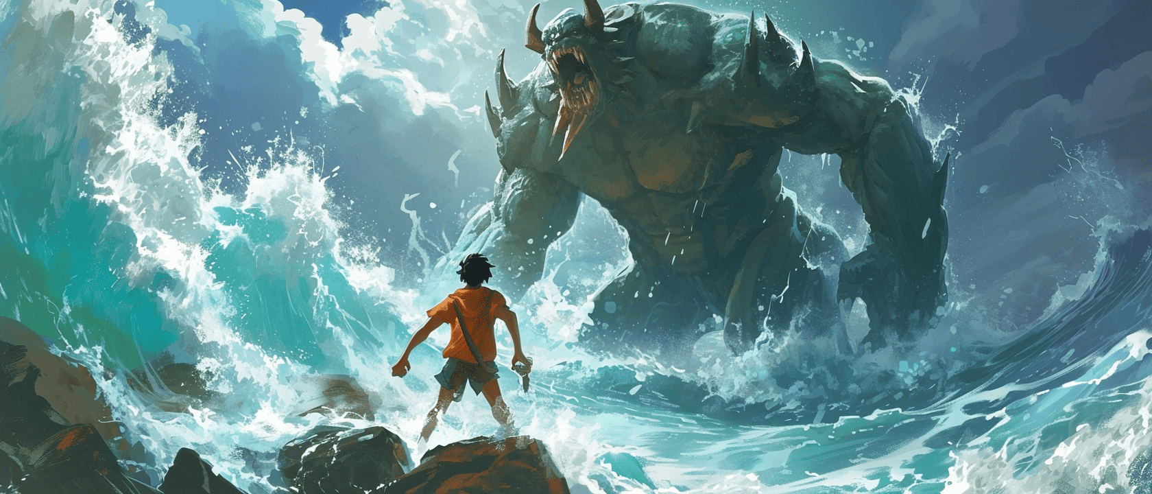 Midjourney V6 Digital Art: Percy Jackson Animated Series