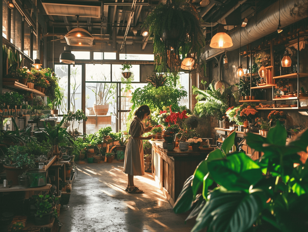 Midjourney V6 Architecture & Interior Design: Flower Shop