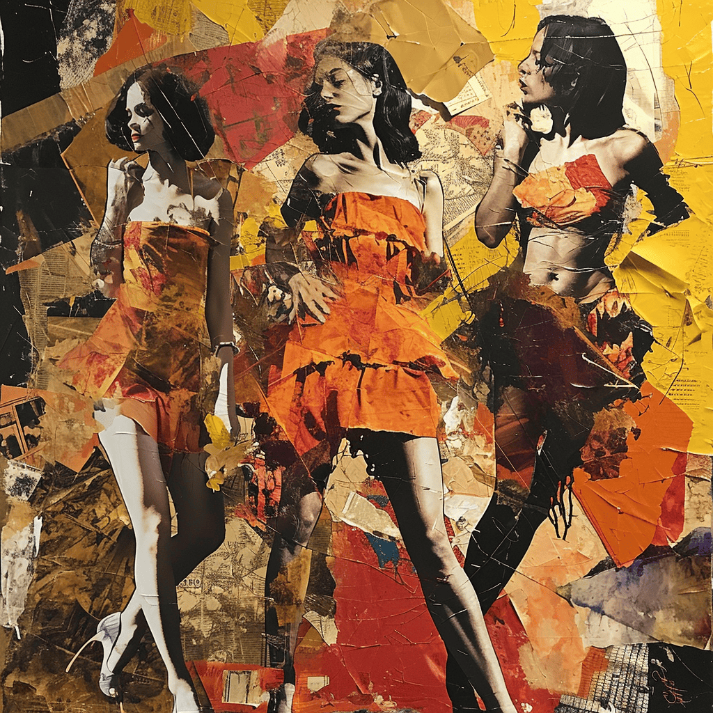 Midjourney V6 Digital Art: Marcel Duchamp Collage Art