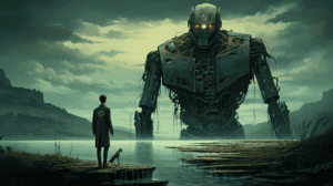 openai against google, generated with Midjourney