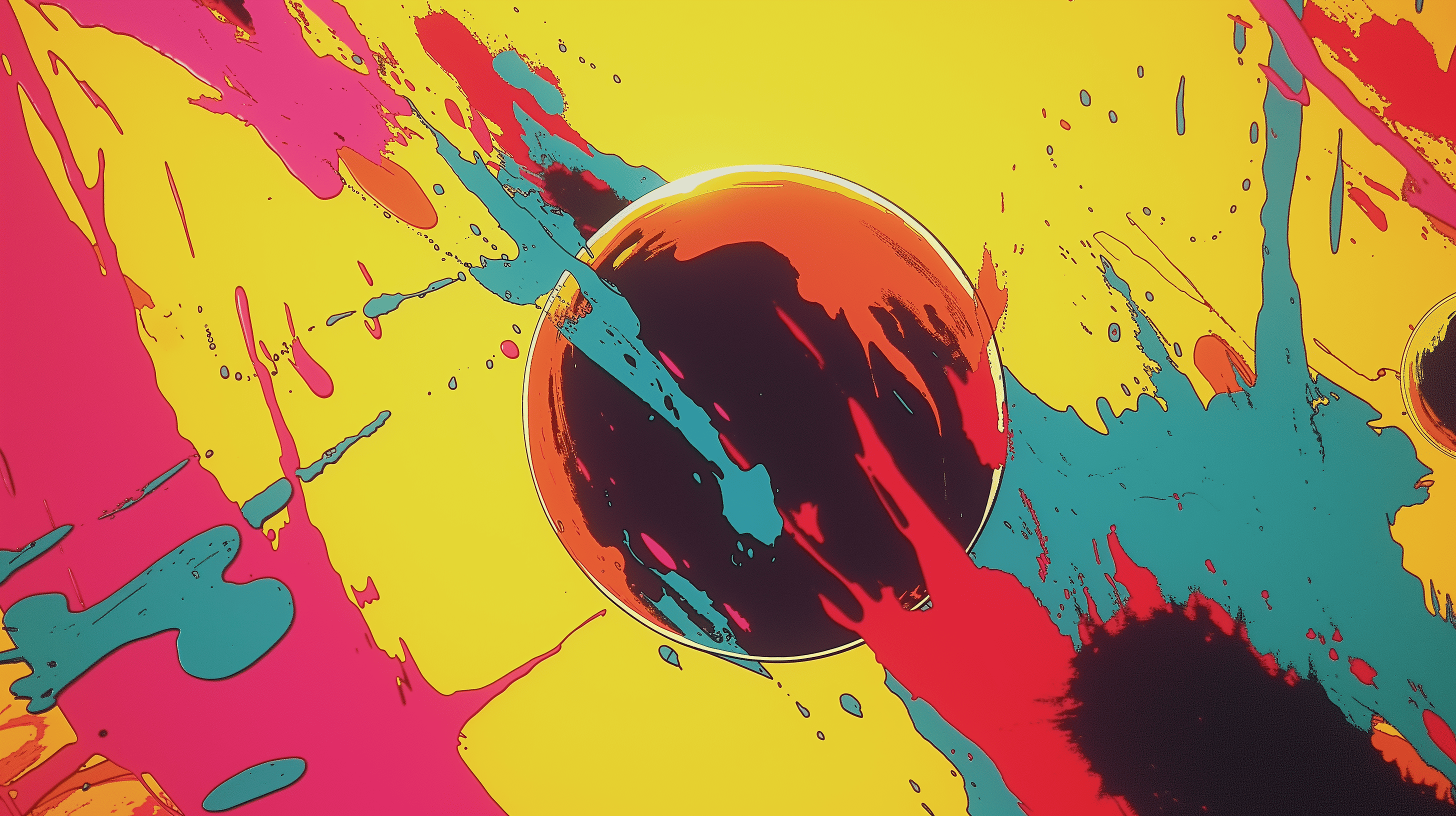 Abstract shapes, generated with Midjourney