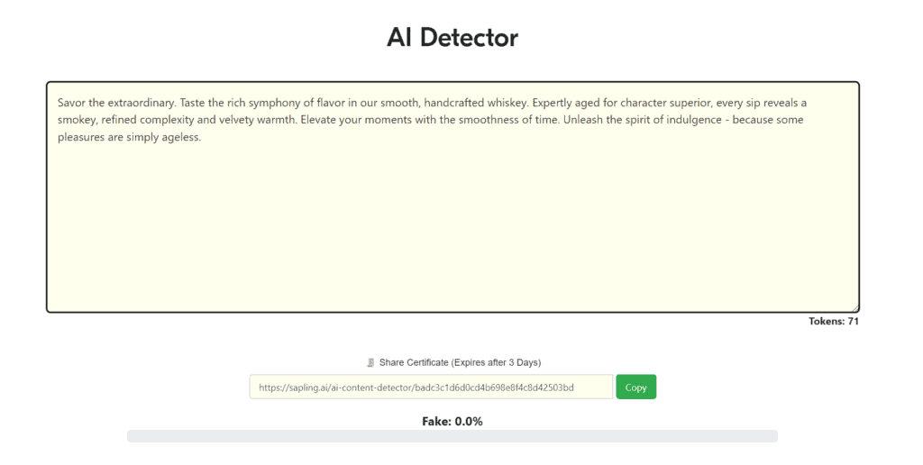 Sapling vs. Undetectable AI: Copy