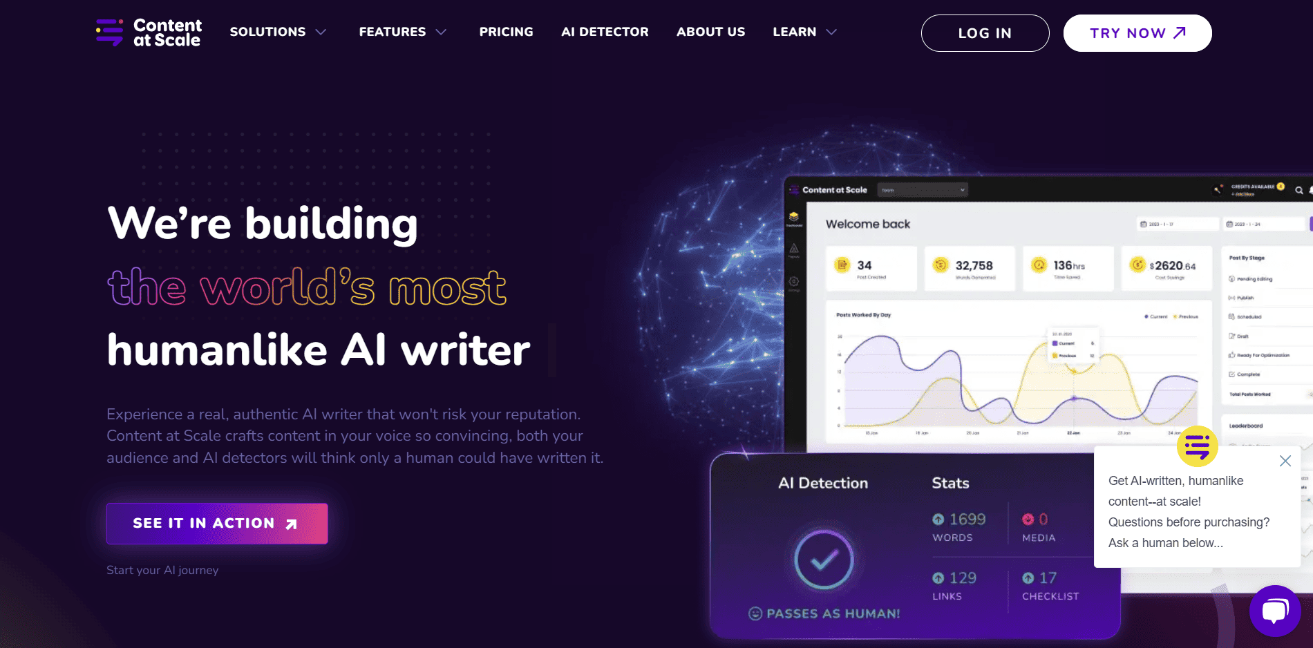 Content at Scale Landing Page