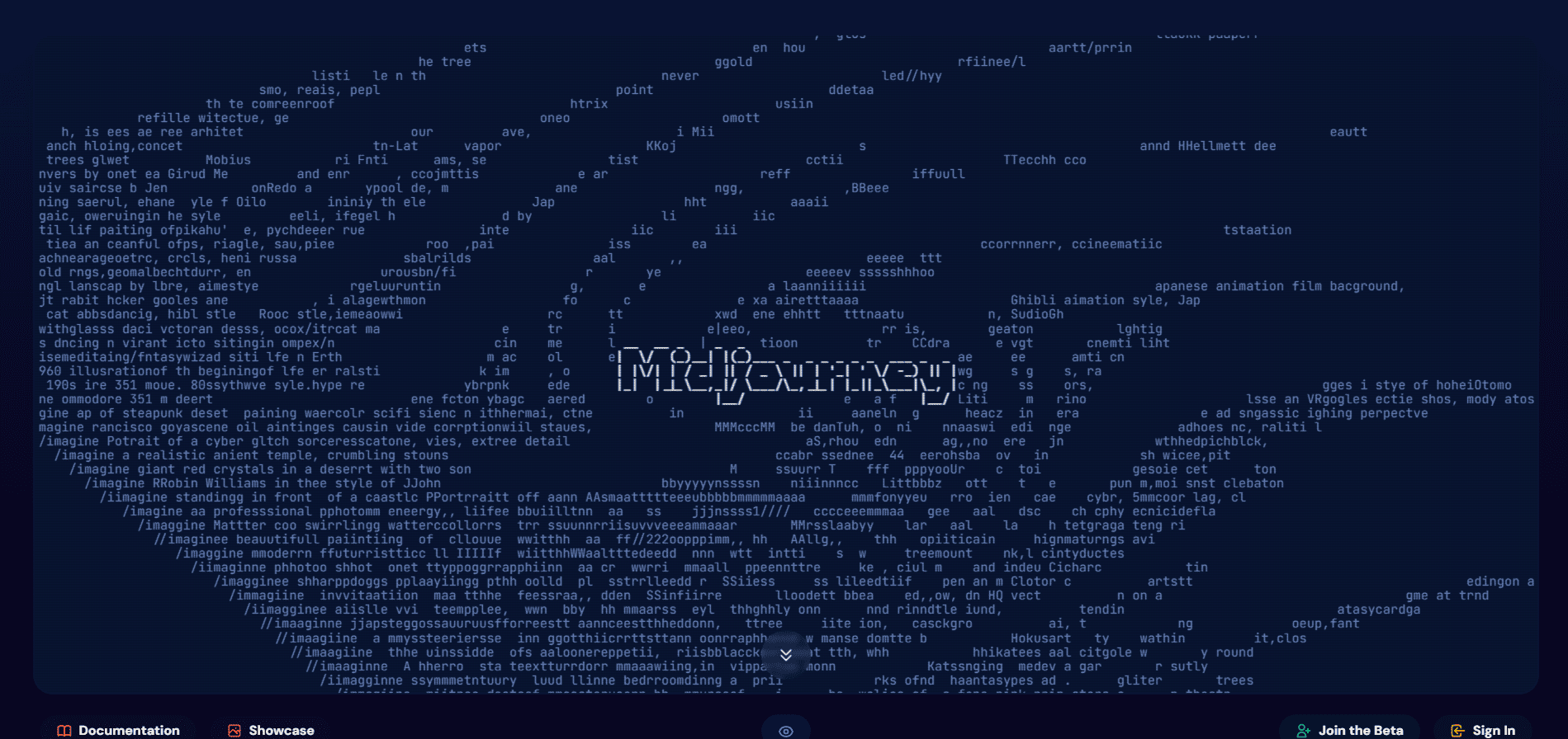 Midjourney Landing Page