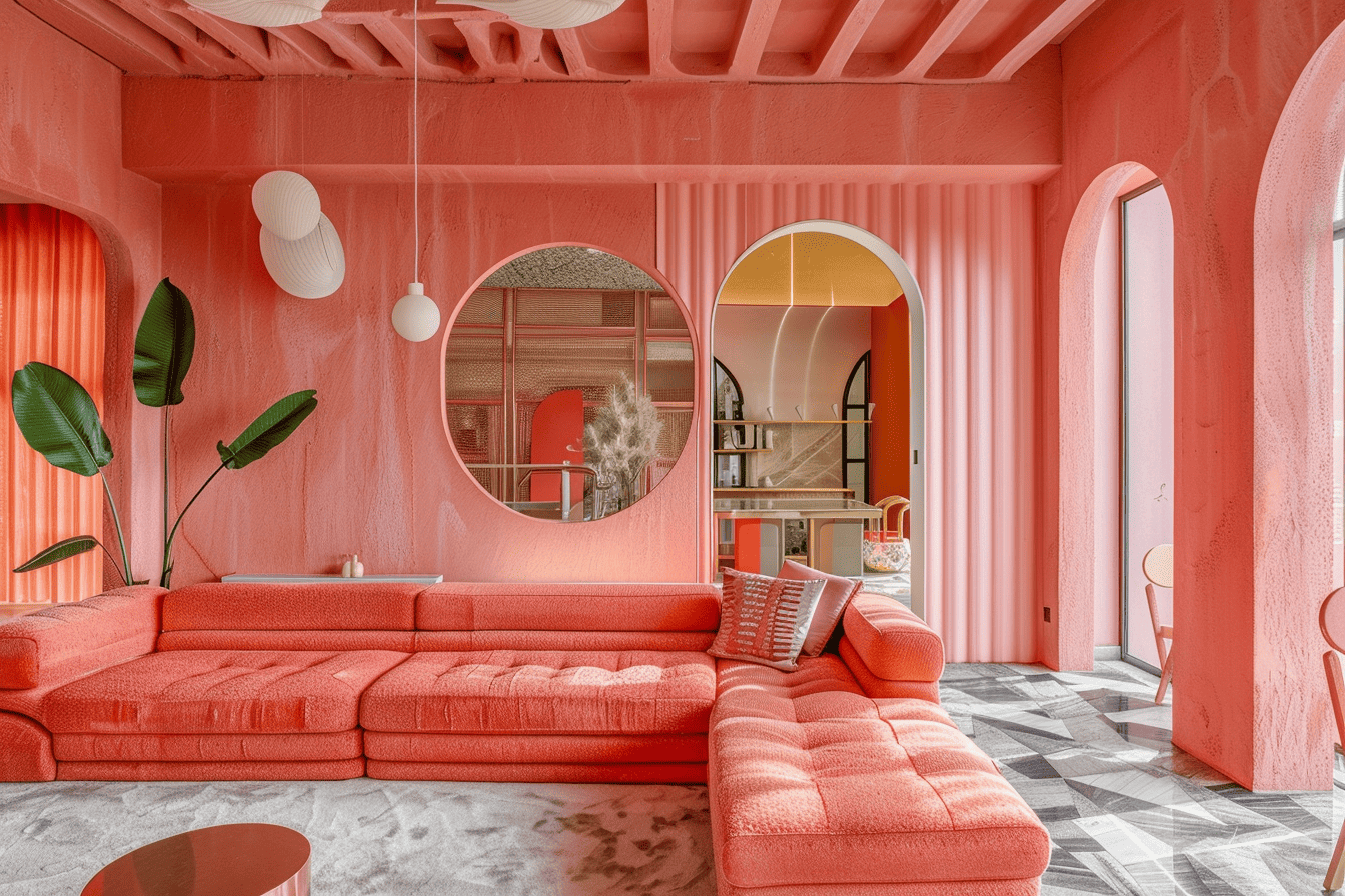 aesthetic house interior design, made with Midjourney