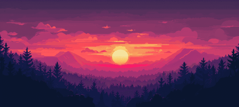 sunset, made with Midjourney