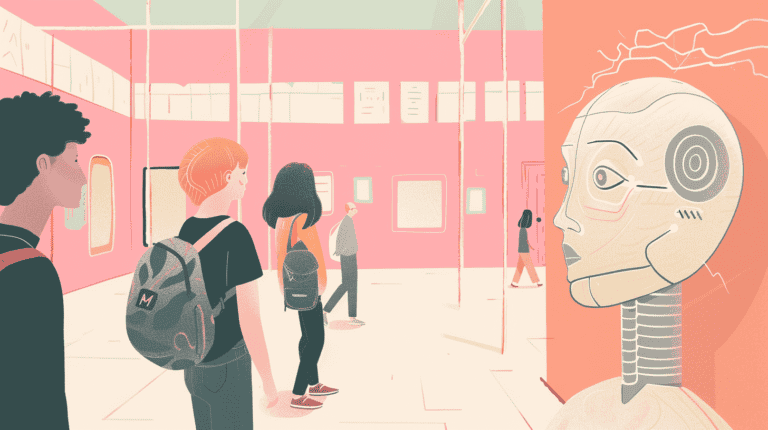 AI in education, generated with Midjourney