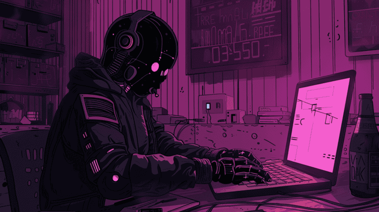 A robot writer, generated with Midjourney