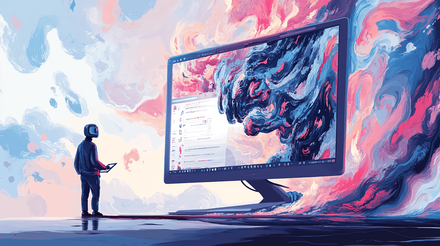 AI designing a website
Midjourney