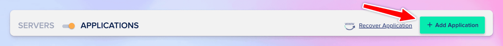 Add an application to a Cloudways server