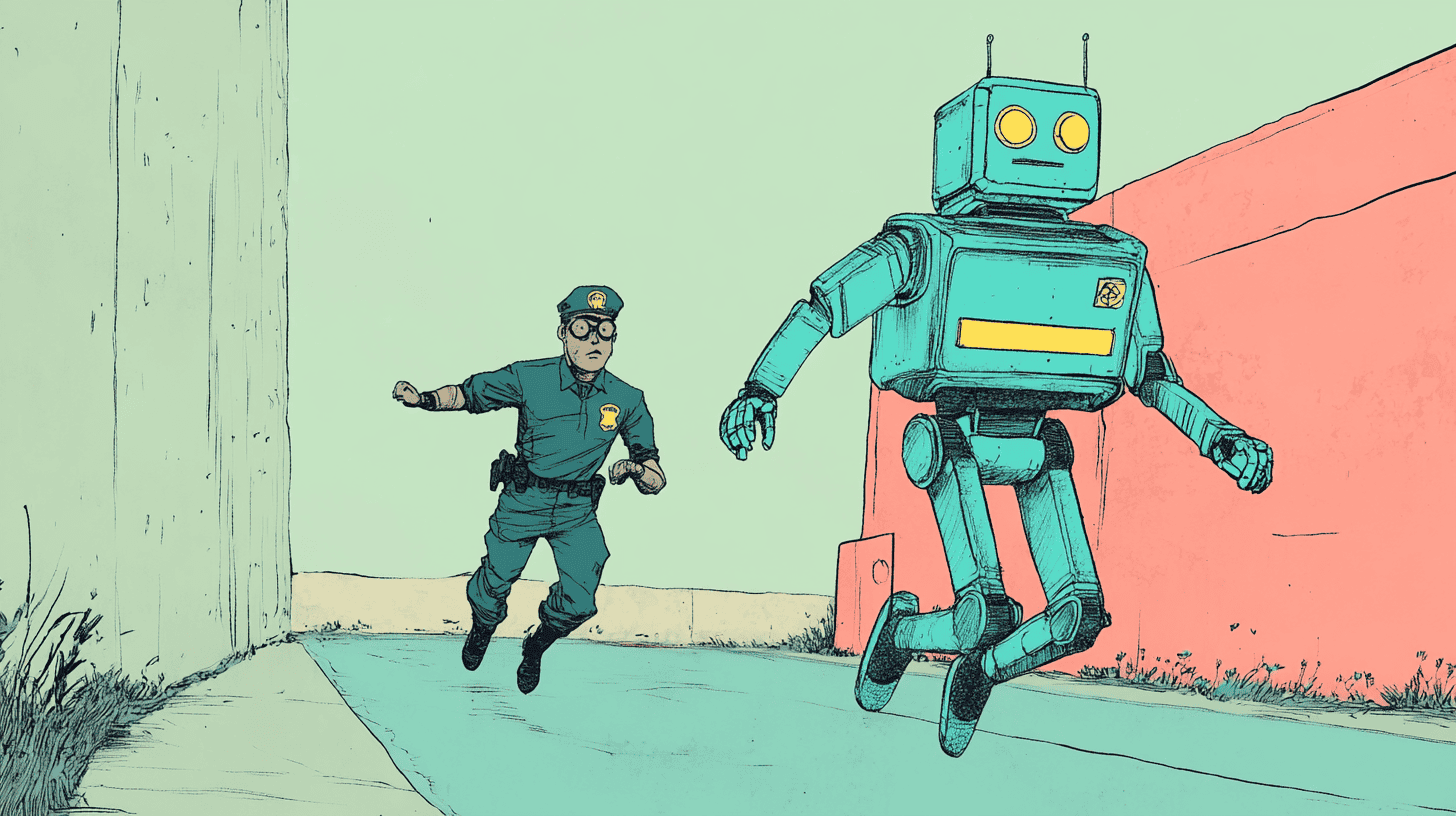 The AI Police, generated with Midjourney