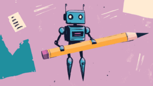 An AI paraphrasing tool, generated with Midjourney