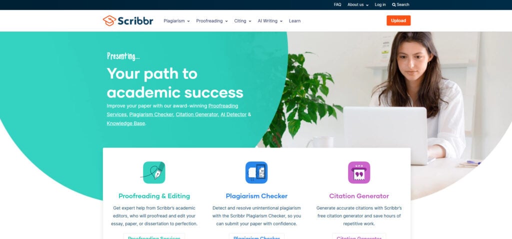 Scribbr Landing Page