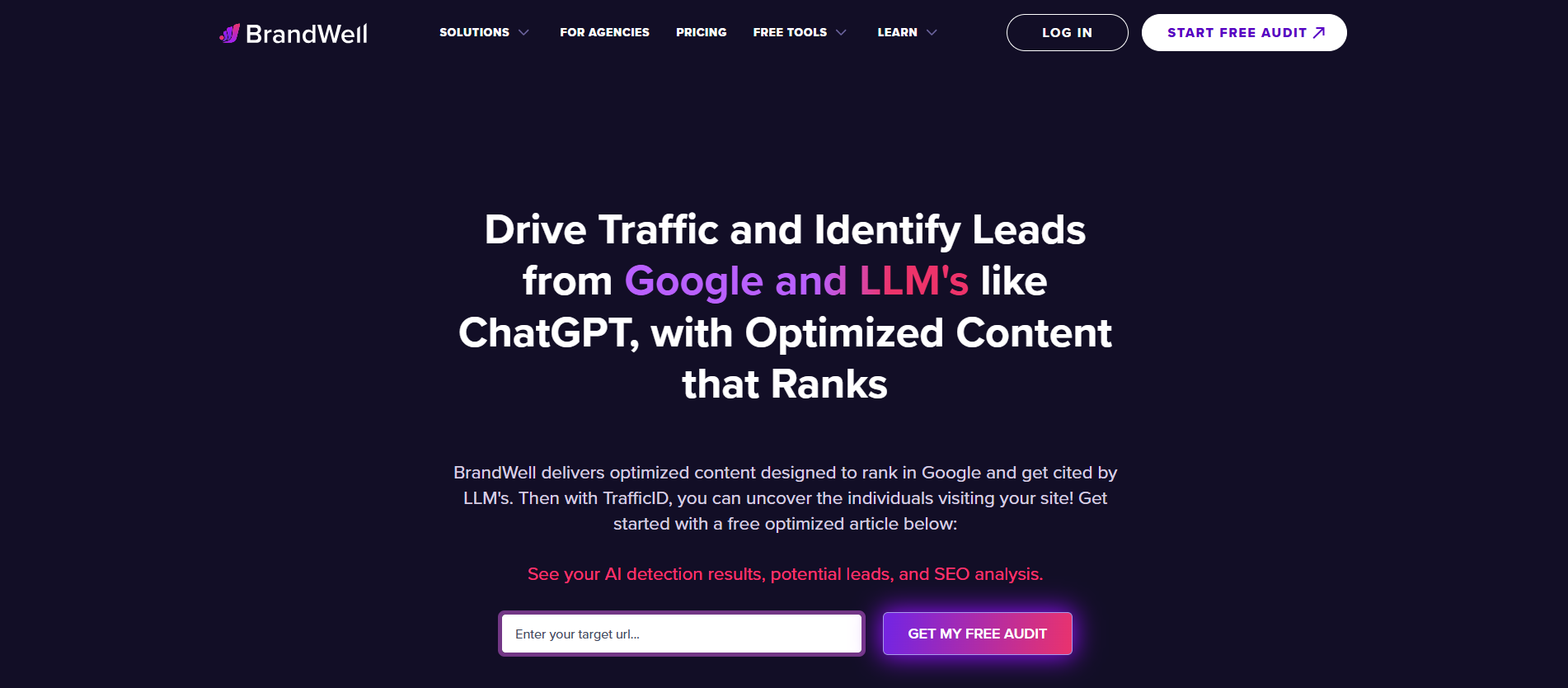 BrandWell Landing Page