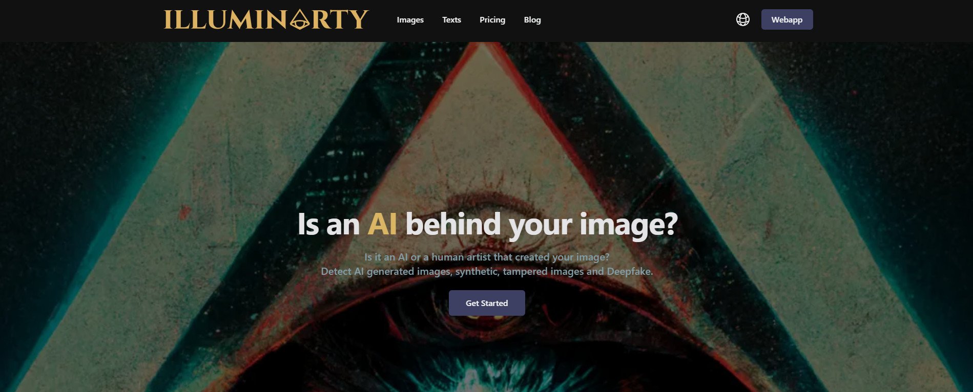 Illuminarty Landing Page