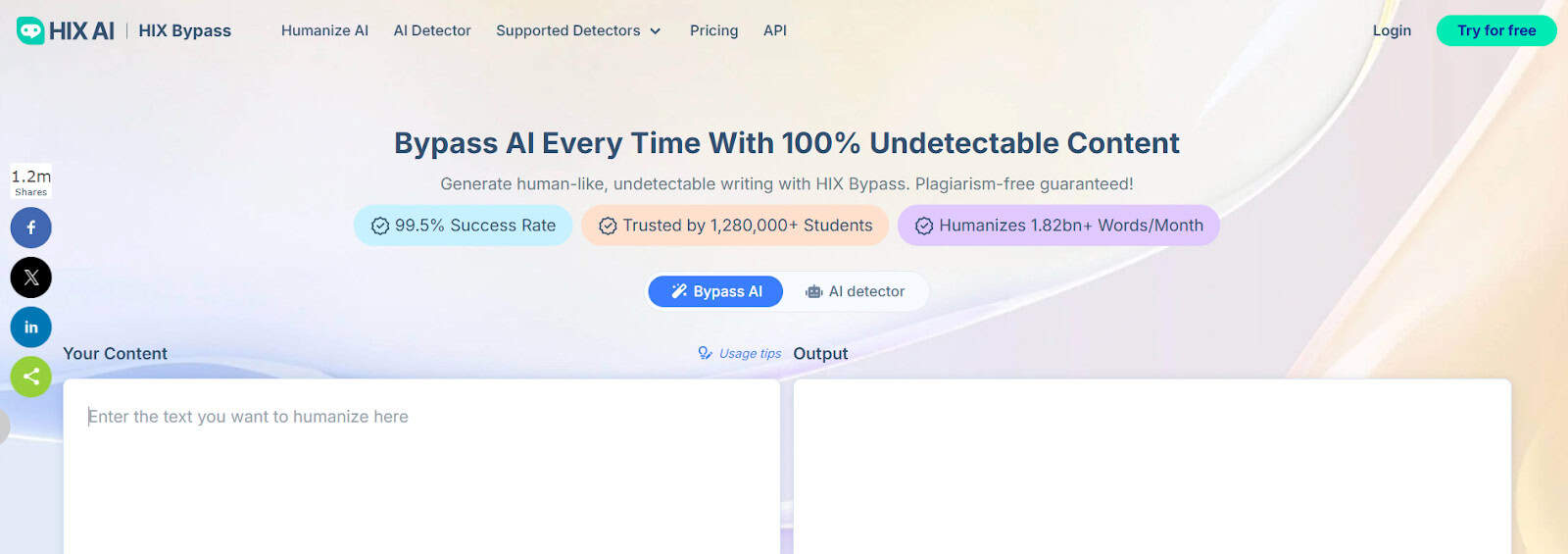 HIX Bypass Landing Page