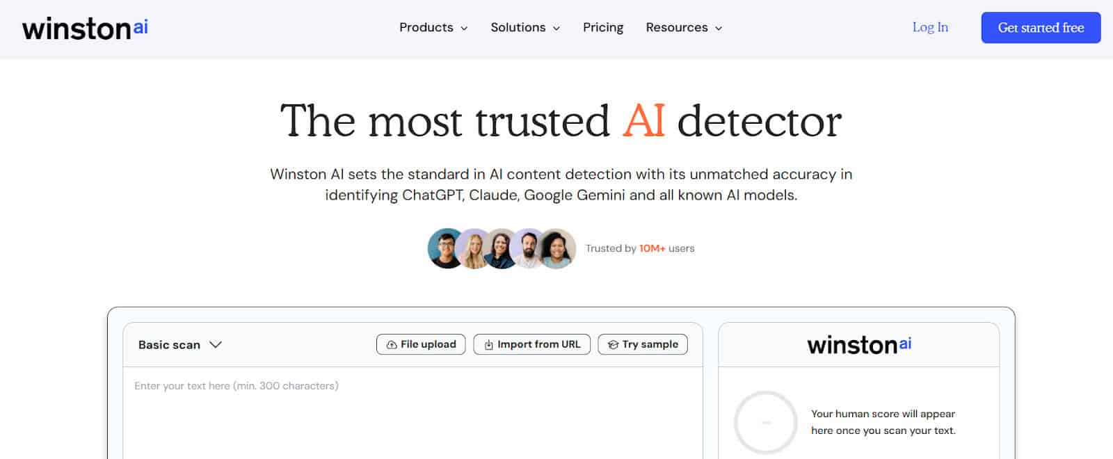 Winston Landing Page