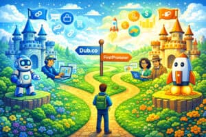 Dub.co vs. Firstpromoter, generated with GPT