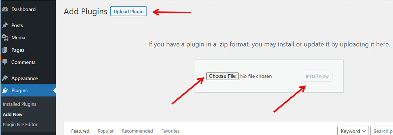Installing Breakdance Builder plugin on a WordPress website