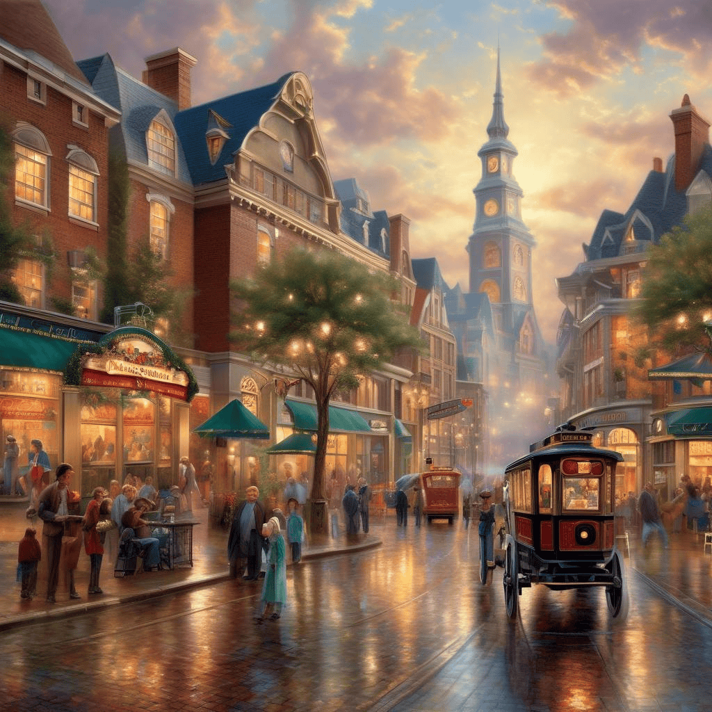 Town Square – Thomas Kinkade