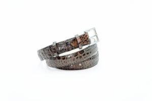 Ceinture crocodile marron