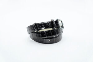 Ceinture crocodile noir