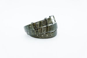 Ceinture crocodile vert