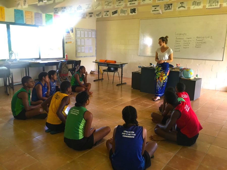teacher volunteering Fiji Island Spirit