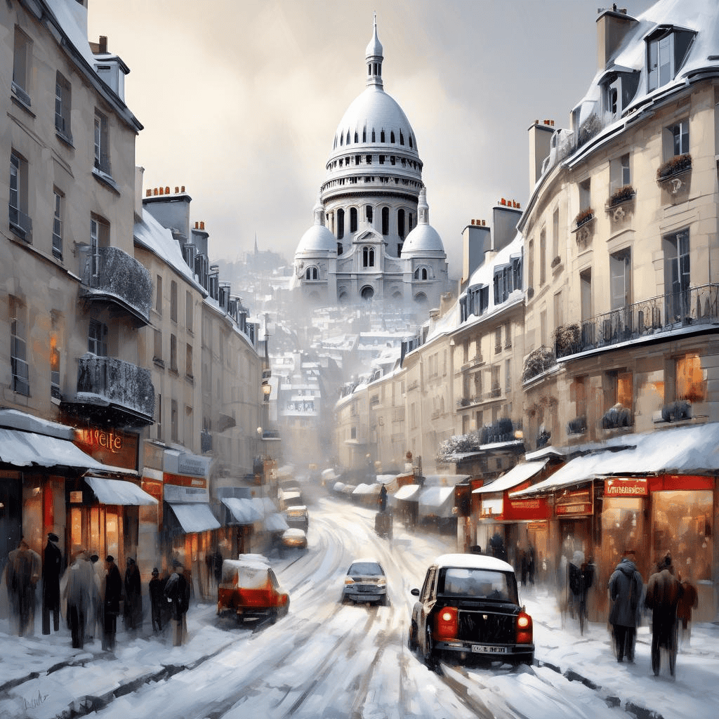 Neige à Montmartre – Pierre-Jacques Pelletier