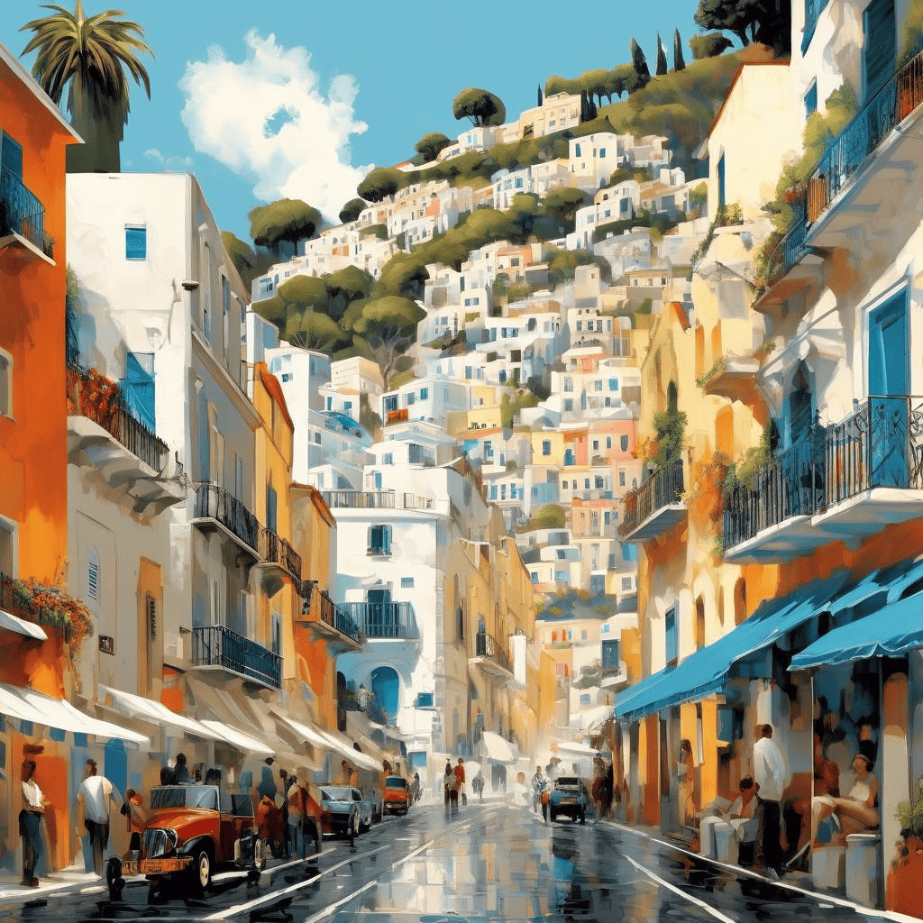 Street of Capri – Henrique Pousao