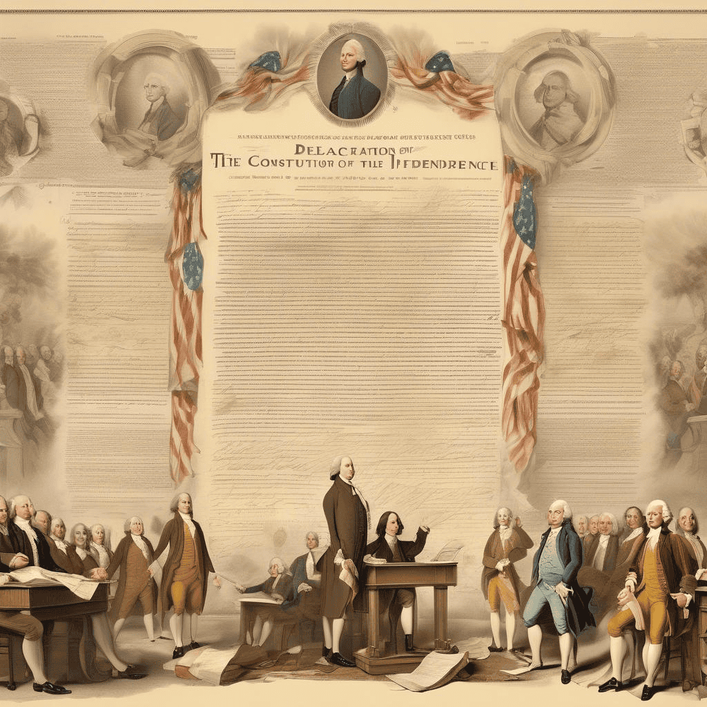 The Declaration of Independence / The Constitution of the United States by Founding Fathers