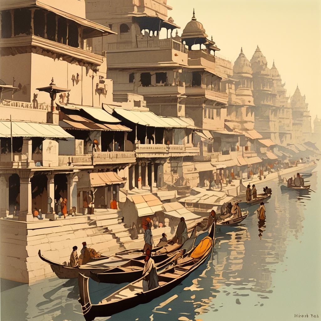 Η ομορφιά του Ghat στο Benares
