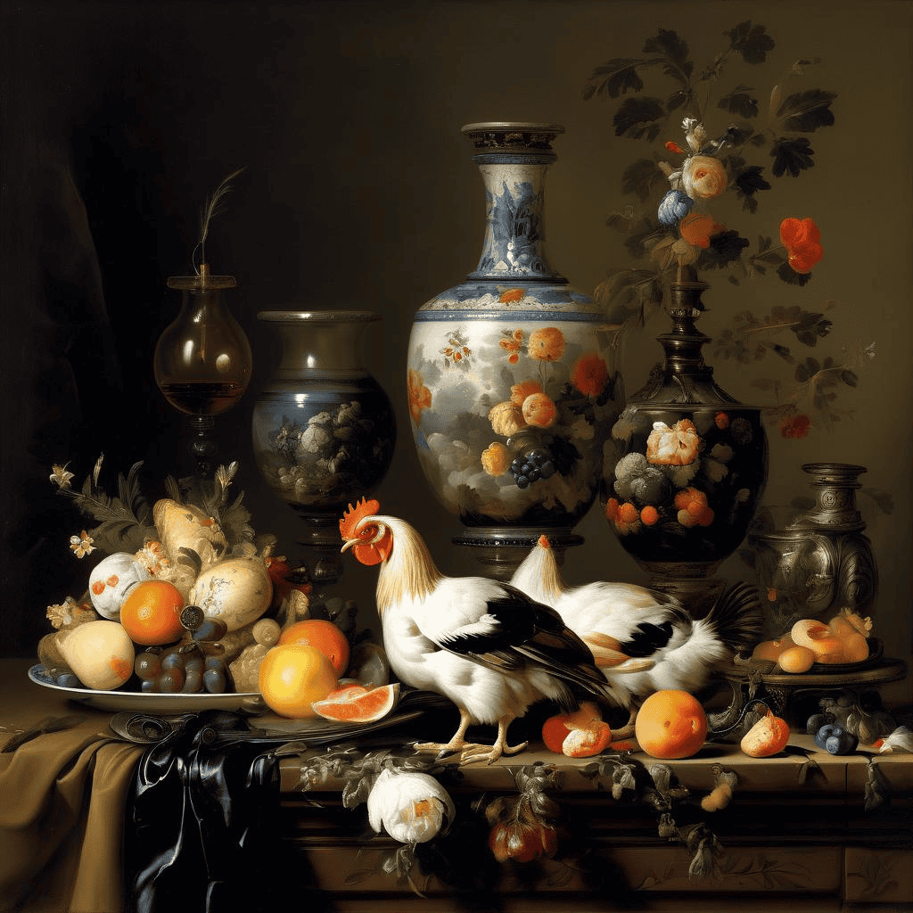Still Life with Poultry – Salomon van Ruysdael