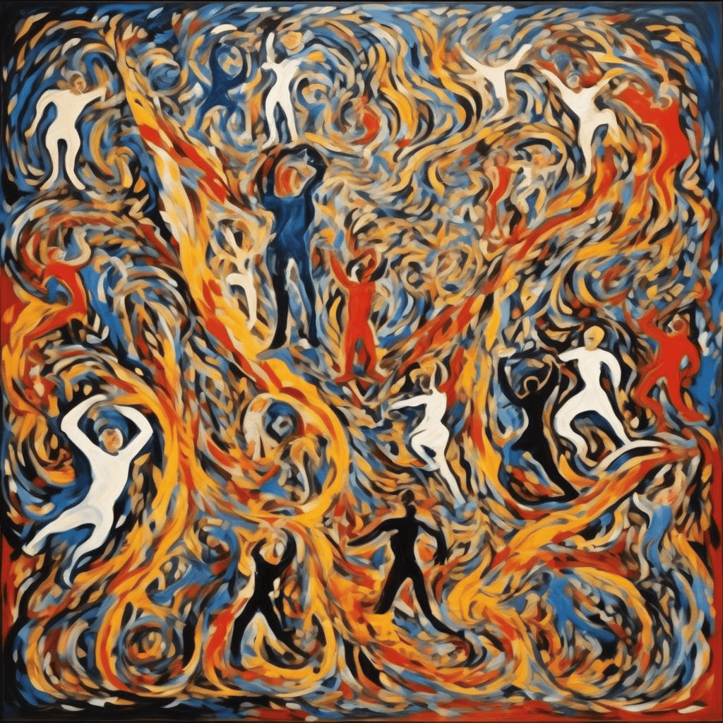 Gymnastique matinale – Pierre Alechinsky