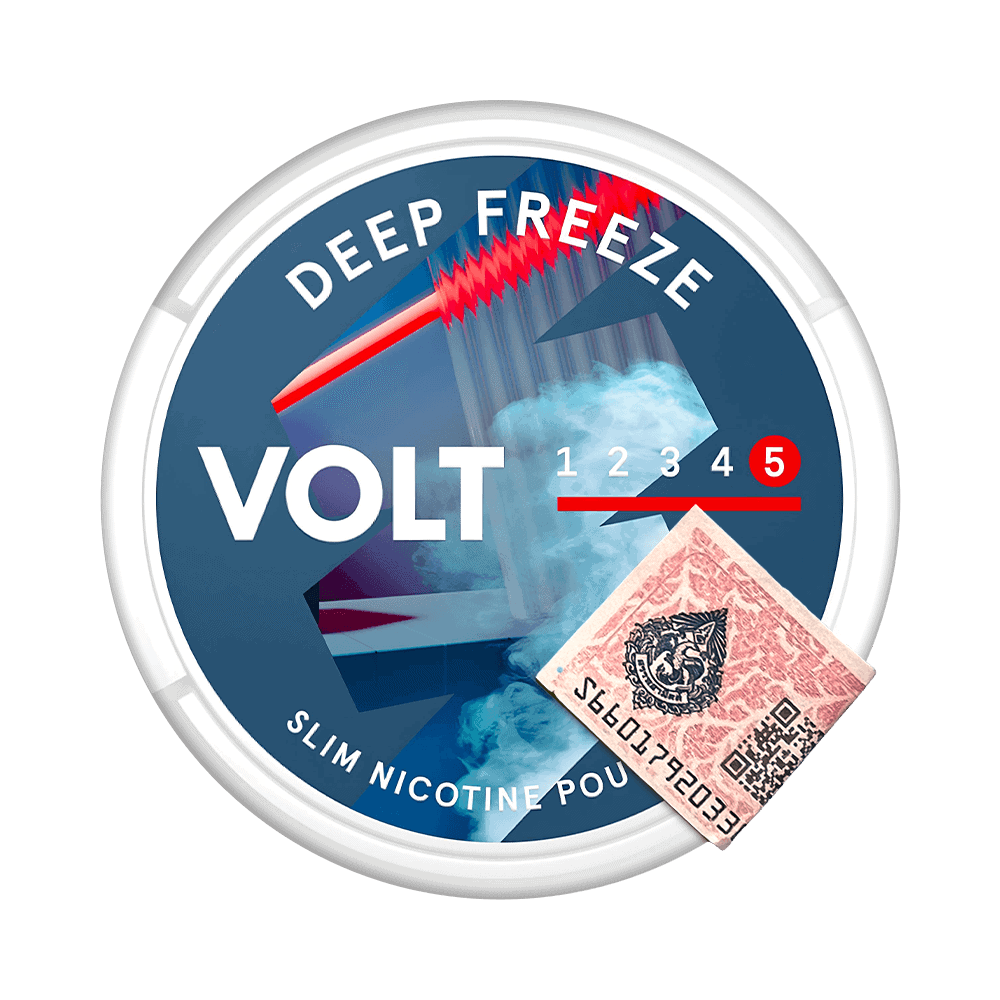VOLT Deep Freeze Extra Strong — Мятные никотиновые подушечки с сильным охлаждающим эффектом