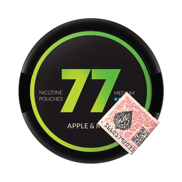 77 Apple & Mint — Яблочно-мятные никотиновые паучки | Без табака